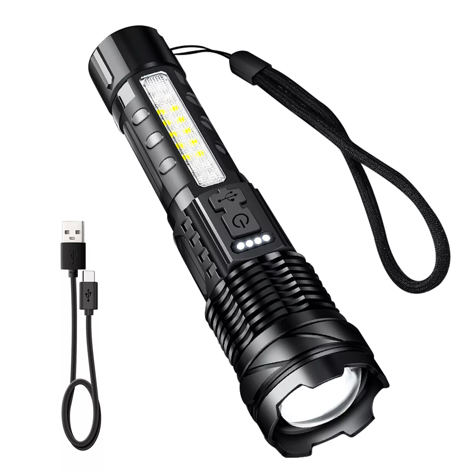 990000000Lumen Super Bright LED Flashlight Tactical Work Lights Rechargeable NEW