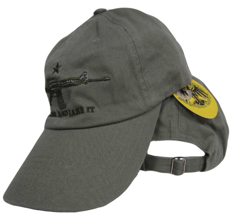 Trump 2024 Olive Texas BORDER PATROL Come and Take it M4 AR15 Gun Hat Cap
