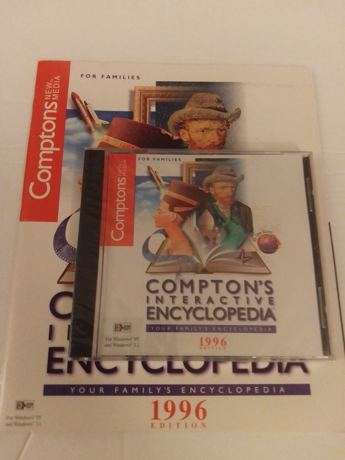 Comptons Interactive Encyclopedia 1996 CD-ROM For Windows 3.1 - XP Sealed NO BOX