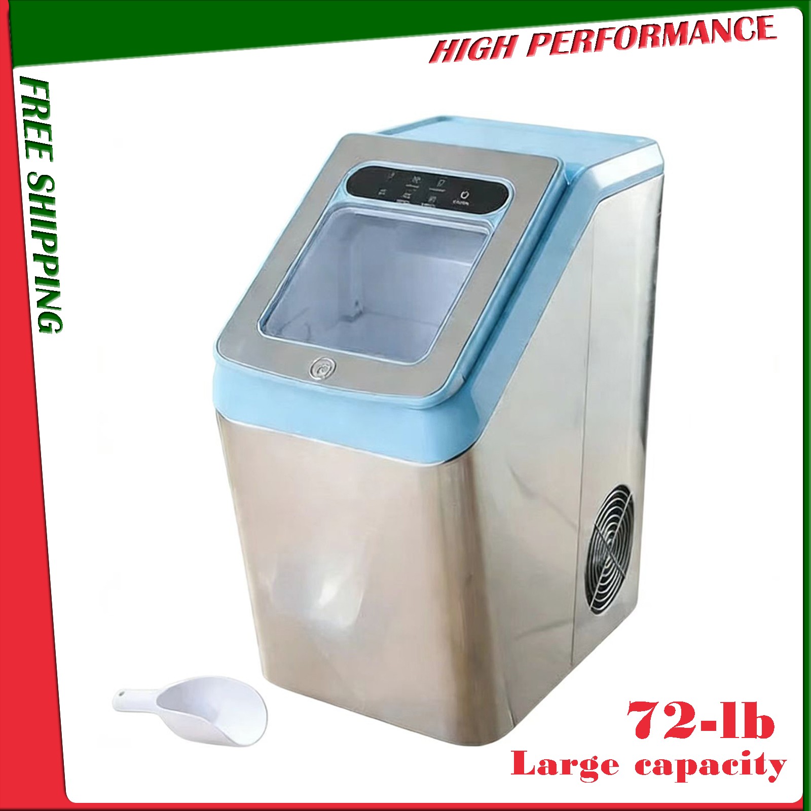 Large capacity 72-lb Technique Countertop Nugget Ice Maker Model 590