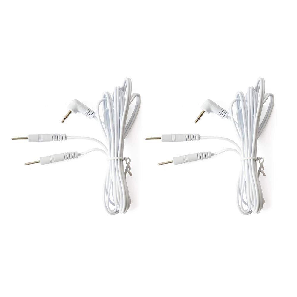 Tens Unit Cords for Tens/EMS Machine,DC 2.5mm, 2 pins, 2 Count (Pack of 1)
