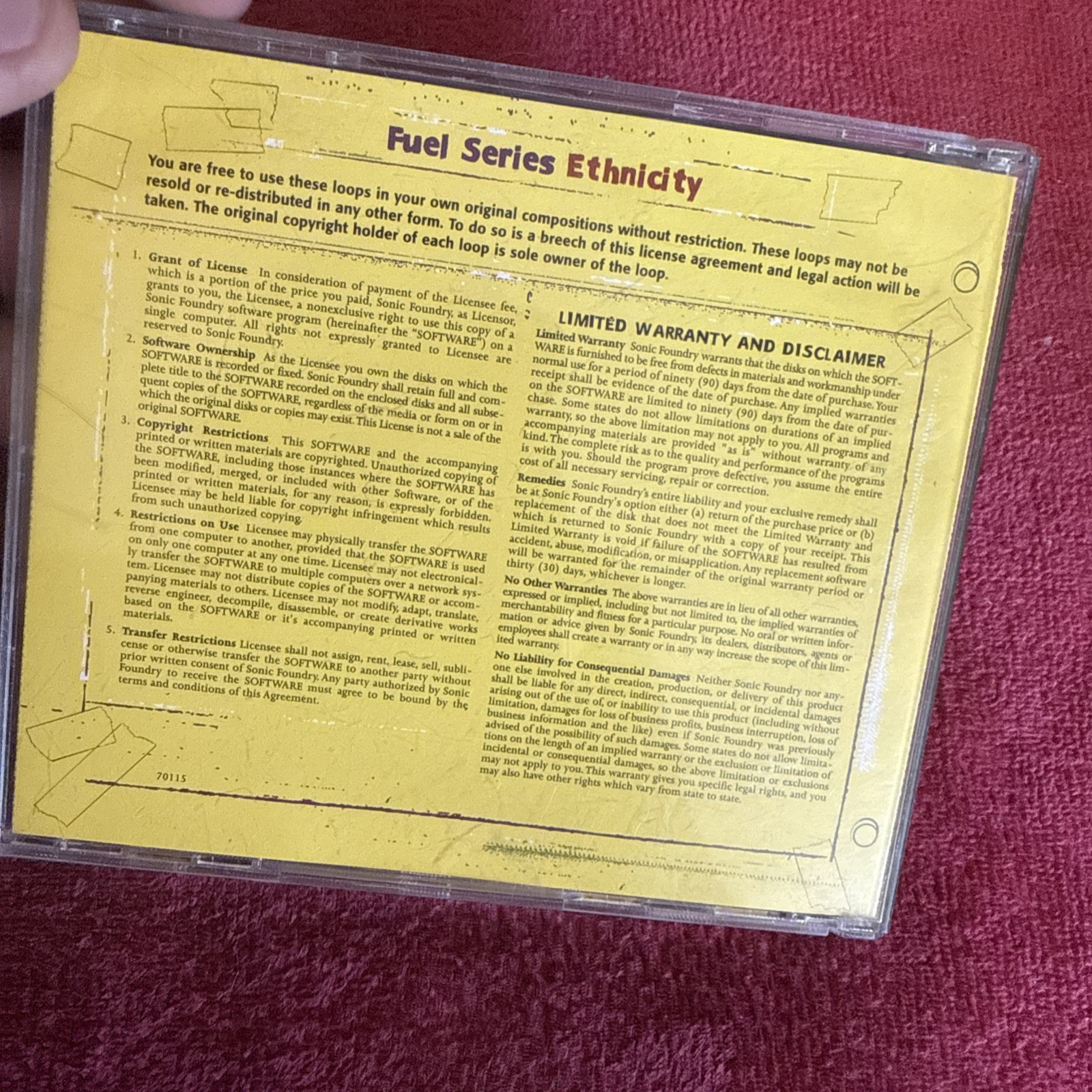 Sonic Foundry Fuel Ethnicity Loops For Acid Sample/Sound Library/Sampling CD