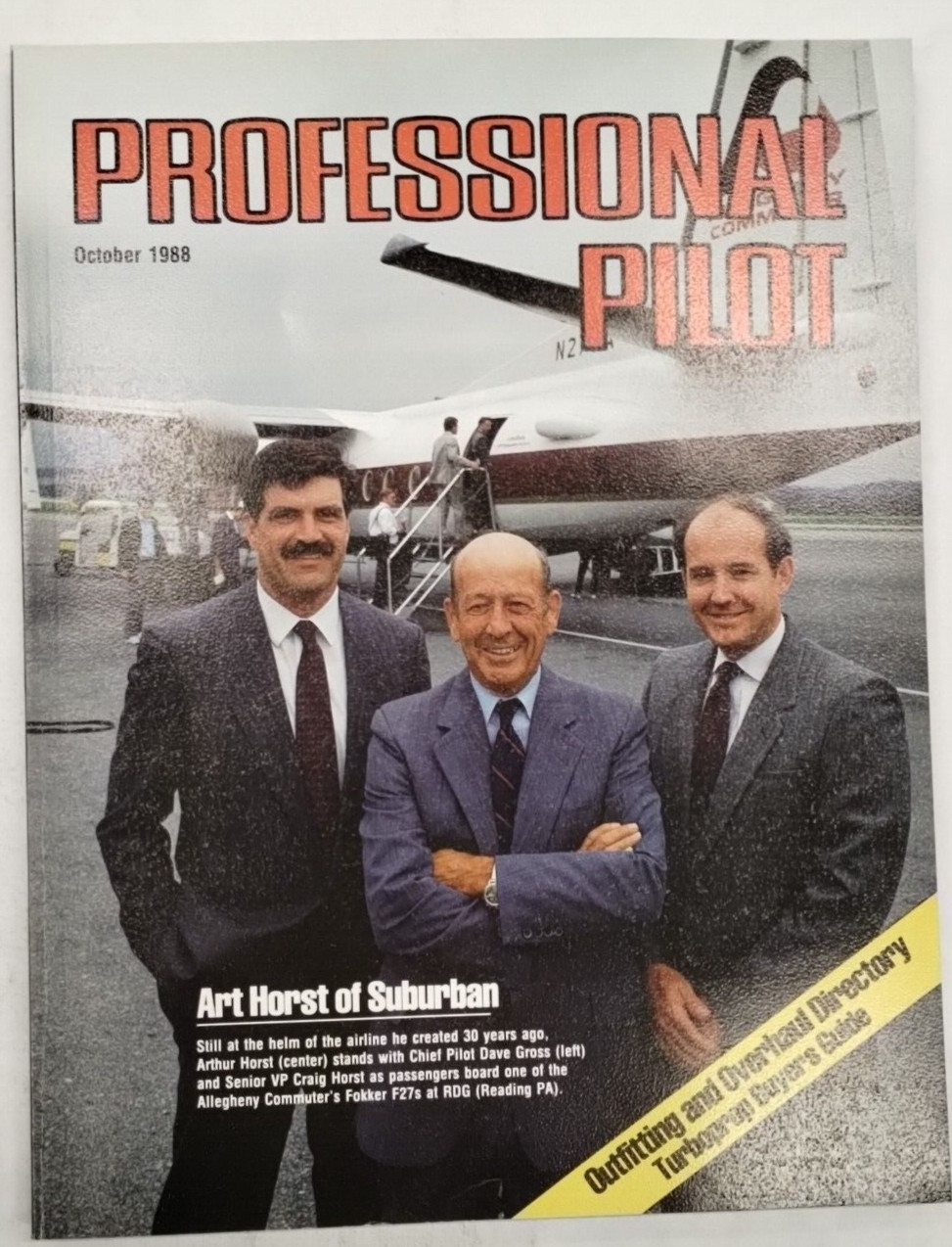 Professional Pilot Magazine /Volume 22/ No. 10/ October 1988-Original
