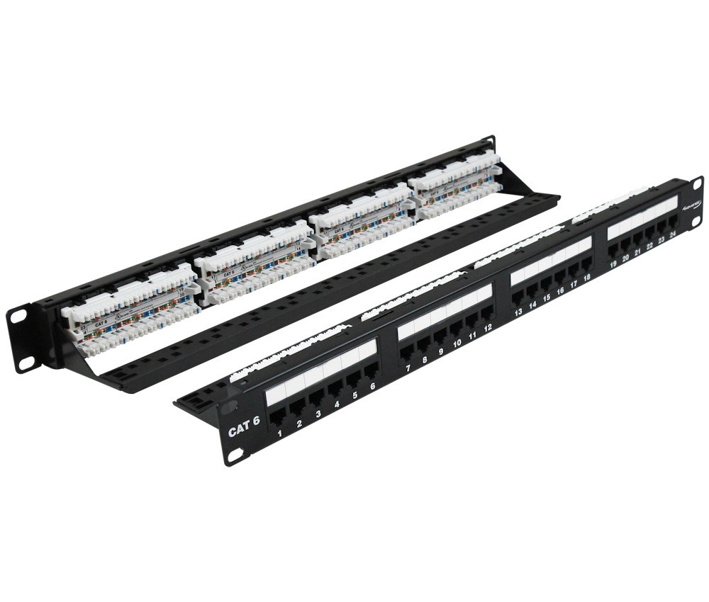 24 port (1U 19inchinch CAT6 Universal Patch Panel  Rack Mountable