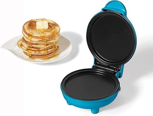 Electric Mini Pancake Maker 4" Non-Stick Cooking Surface Easy to Use & Clean ...