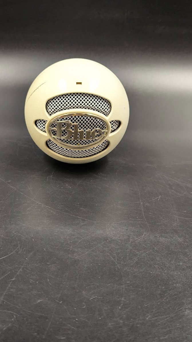 Blue Snowball USB Microphone Used Working White