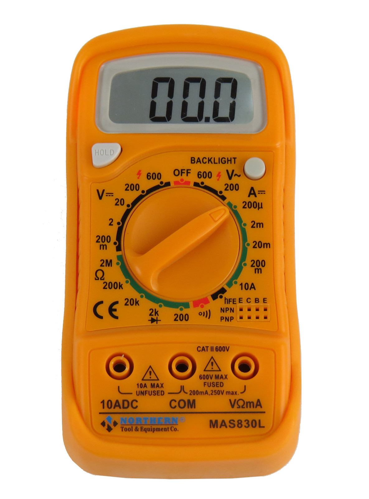 Northern Tool MAS830L AC/DC 600V Digital Pocket Multimeter Voltage Tester