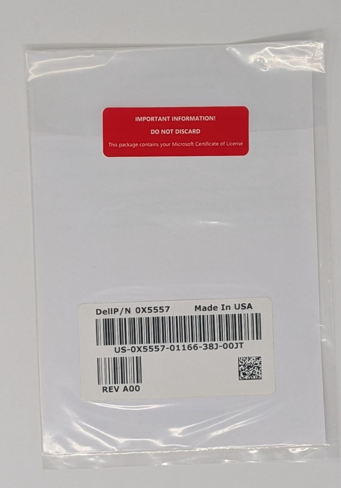 Microsoft Windows Server 2012 5 User - Dell 0X5557 New Sealed