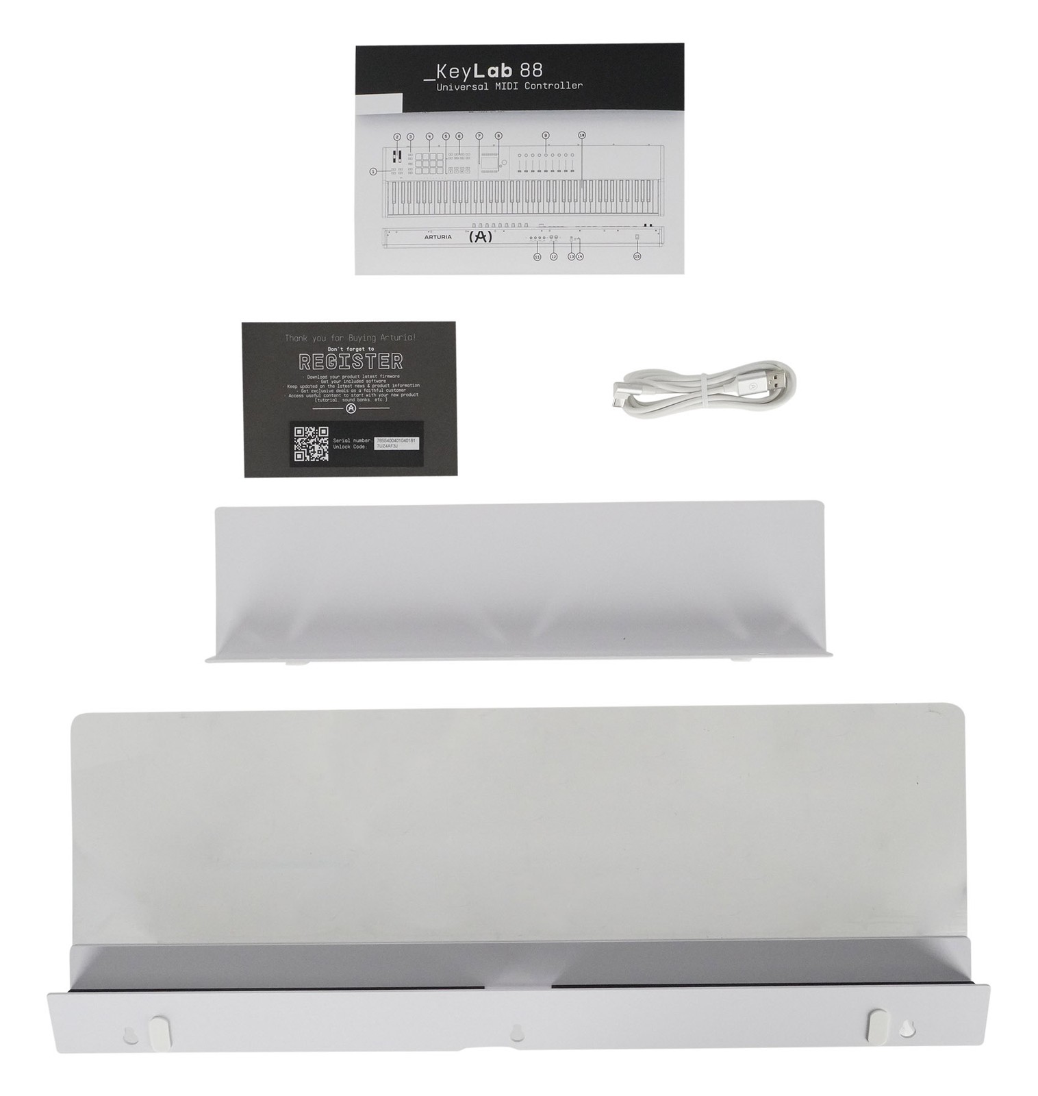 Arturia KEYLAB 88-Key Mk3 White USB Midi Keyboard Controller+Abletone Live Lite