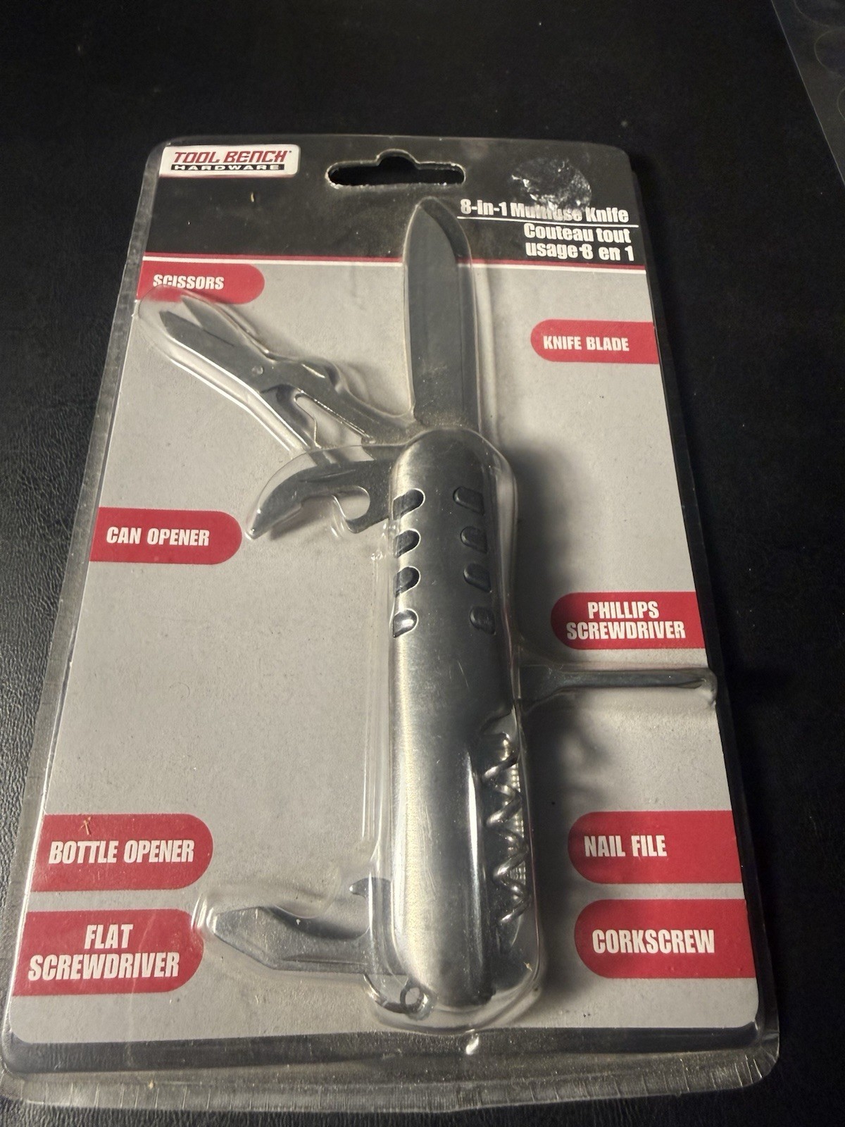 8-1 Multi-use Knife Tool Bench Factory Sealed