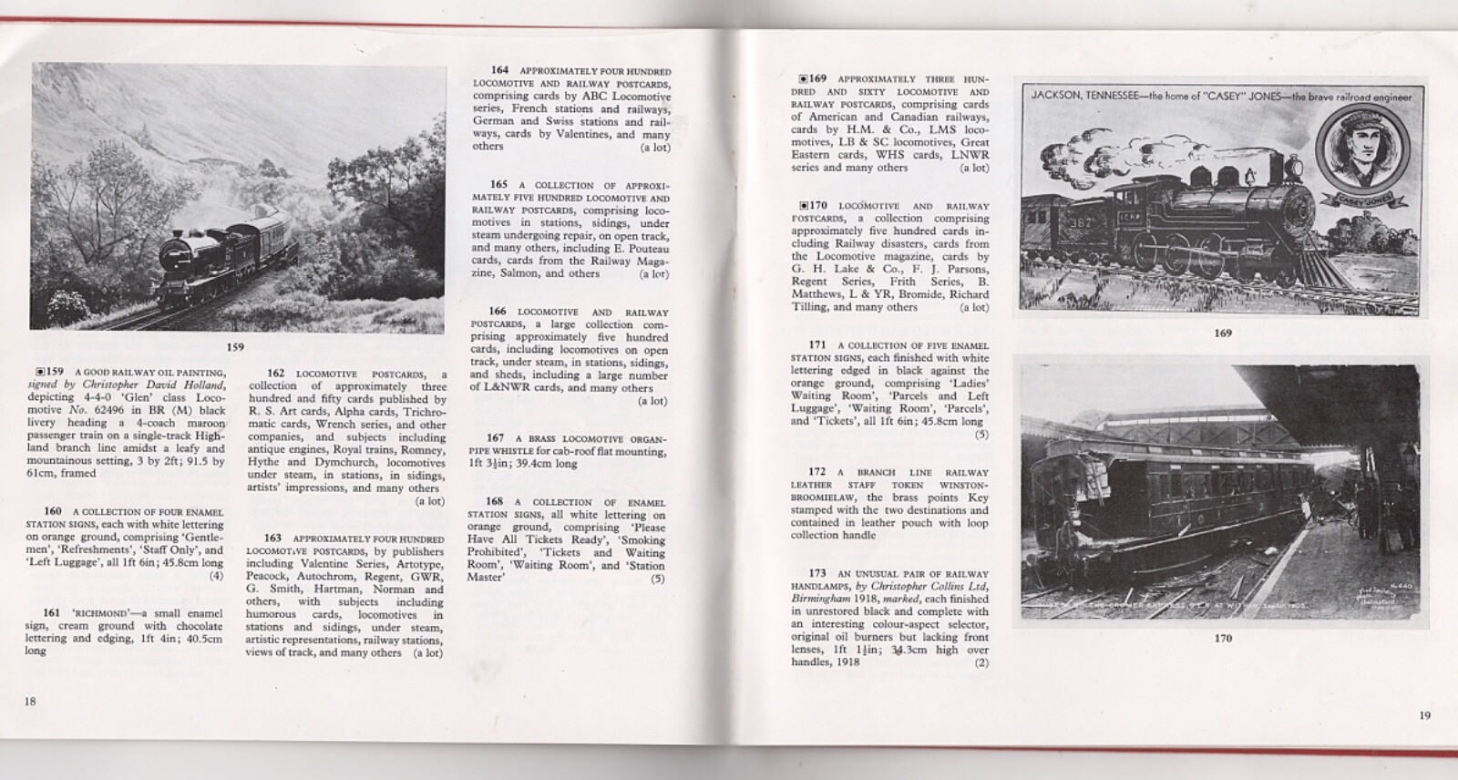 1979 63PP SOTHEBYS BELGRAVIA AUCTION CATALOG STEAM RAILWAYANA AUTOMOBILIA