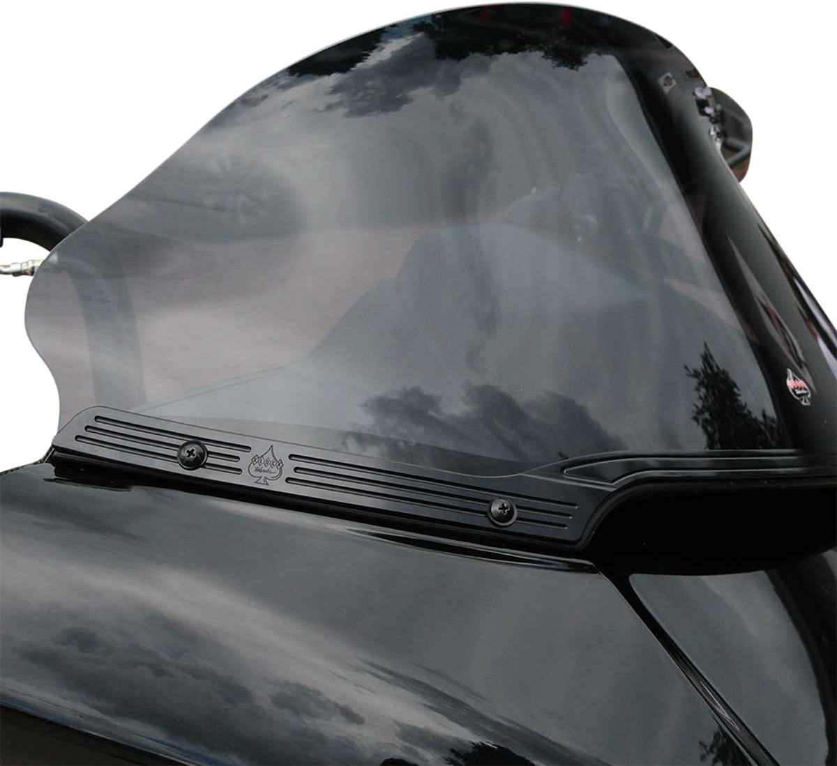 Klock Werks Black Windshield Fairing Trim for 2015-2025 Harley Road Glide Models