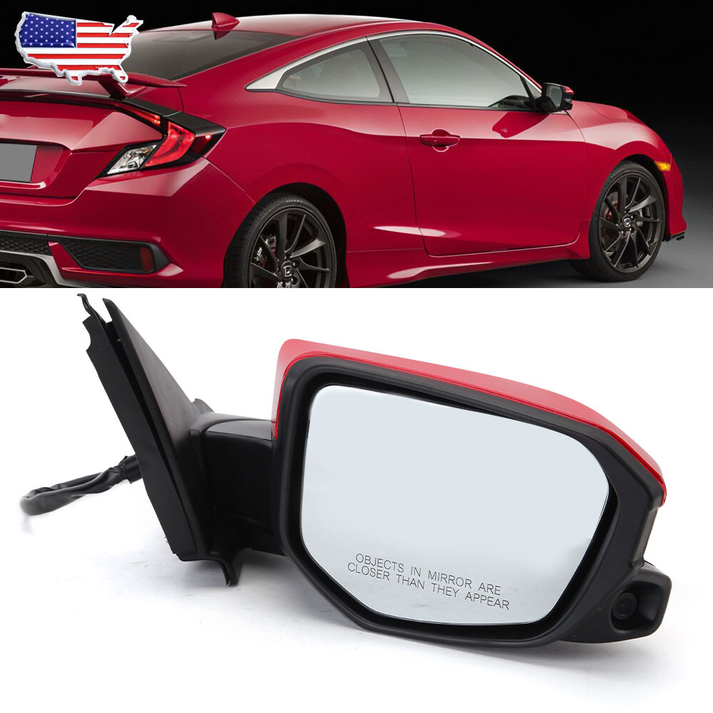 For Honda Civic 2016-2021 Sedan Passenger Side Mirror Power Heated View Camera