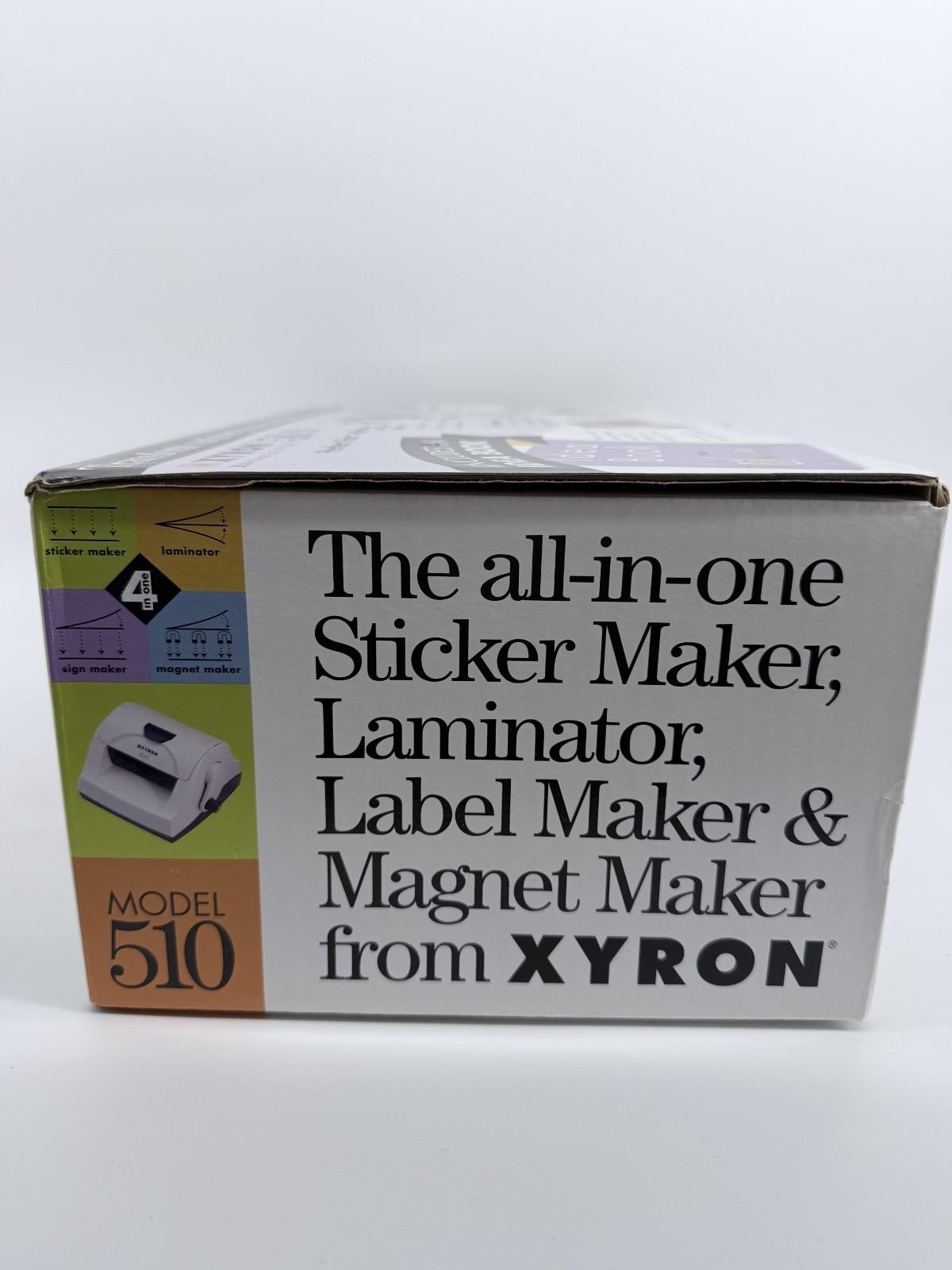 Xyron Model 510 Creative Sticker Tool Multi-Use Laminating Machine w/ 2 refills