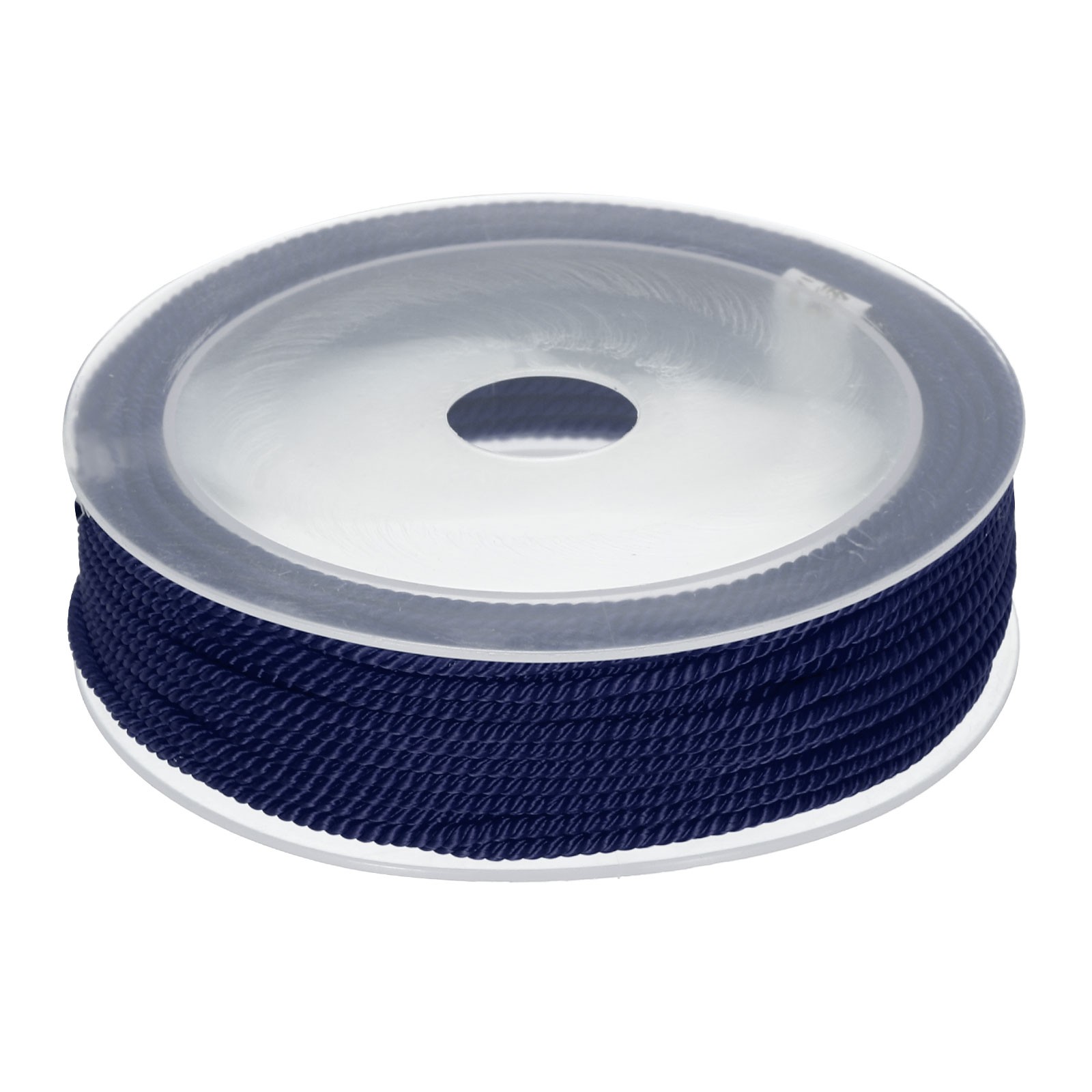 Trim Cord Rope 2mm Nylon Twisted Braid Trim Rope 0.08" 14 Yards Dark Blue