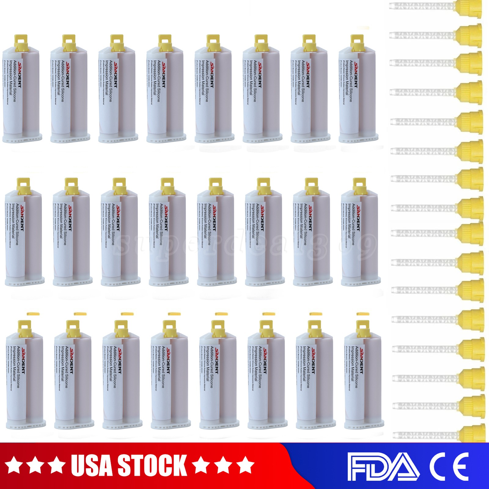 REGULAR SET Light Body Dental Impression Material VPS 50ml 5 Tips
