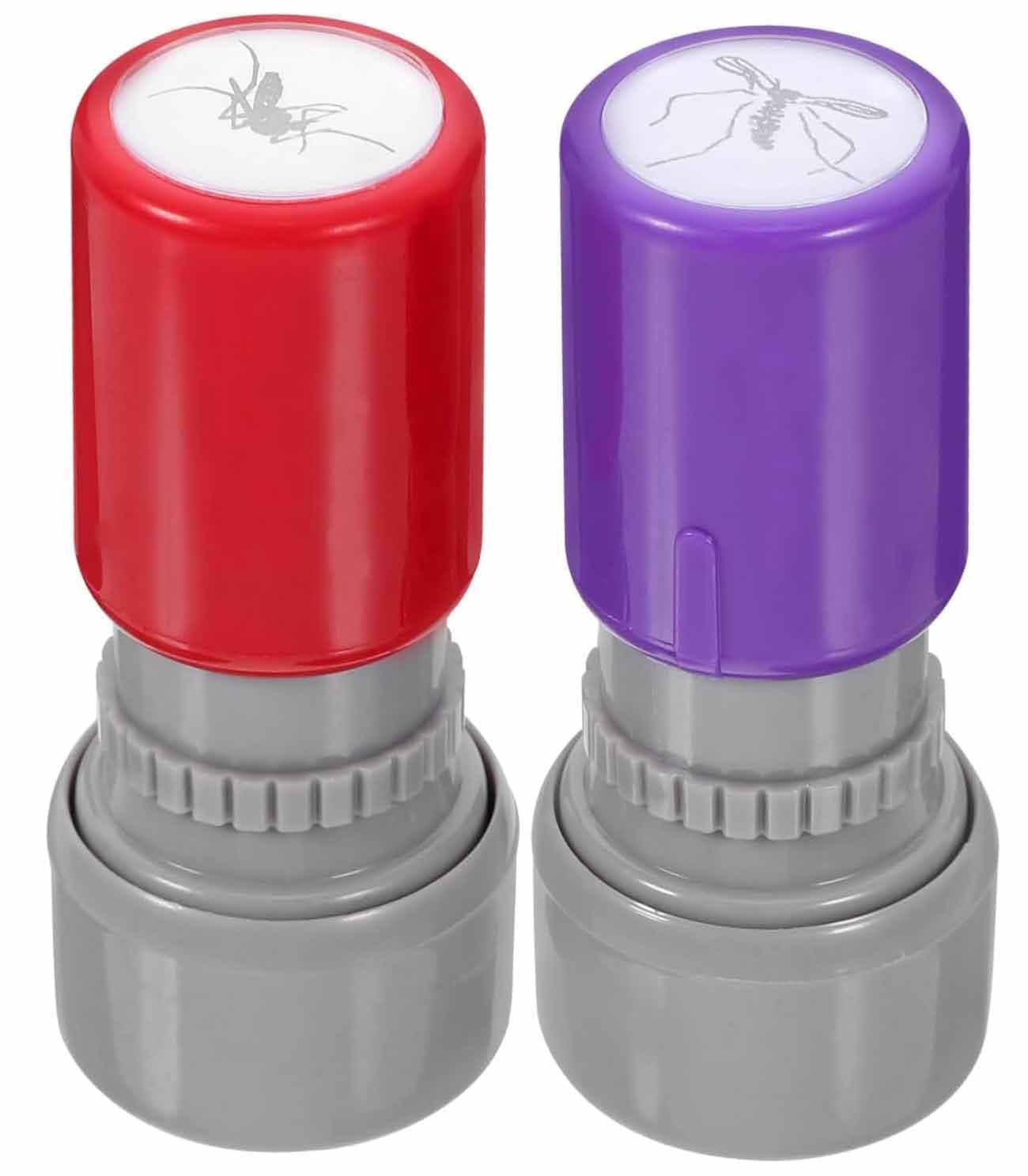 2 Pack Mosquito Stamp,Mosquito Stamp Prank Funny Stamper Inking Stamps