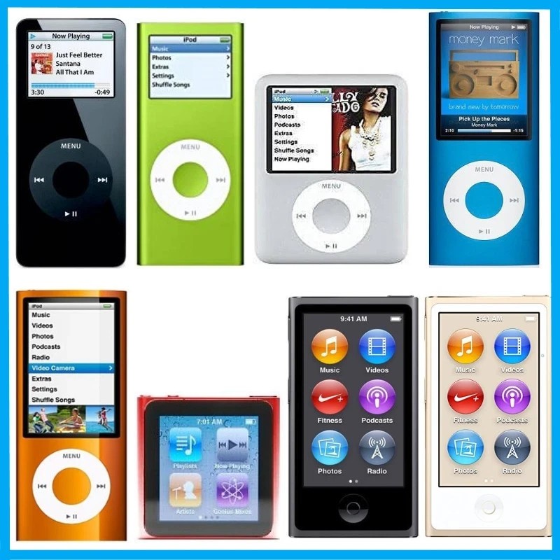 Apple iPod Nano 1st 2nd 3rd 4th 5th 6th 7th 2GB 4GB 8GB 16GB WIth New battery