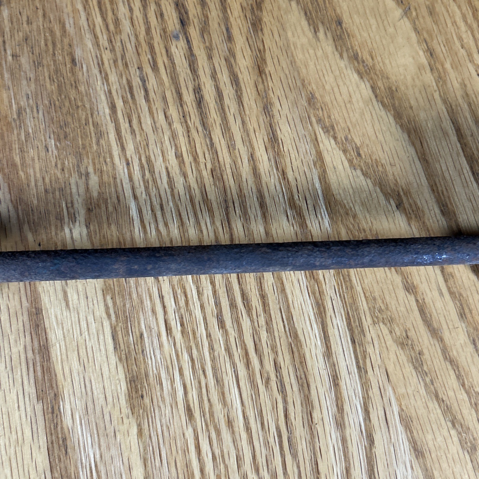 Antique Copper Soldering Iron 15.5" Long Wood Handle Blacksmith Metal Work USA
