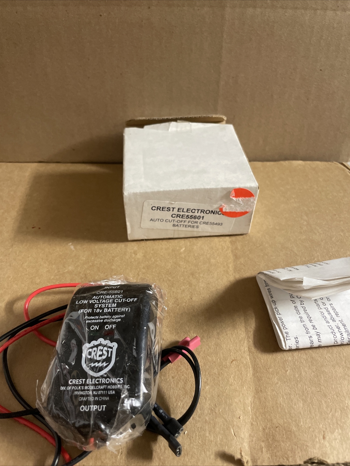 Aristocraft Crest Electronics Auto Cut Off For Batteries