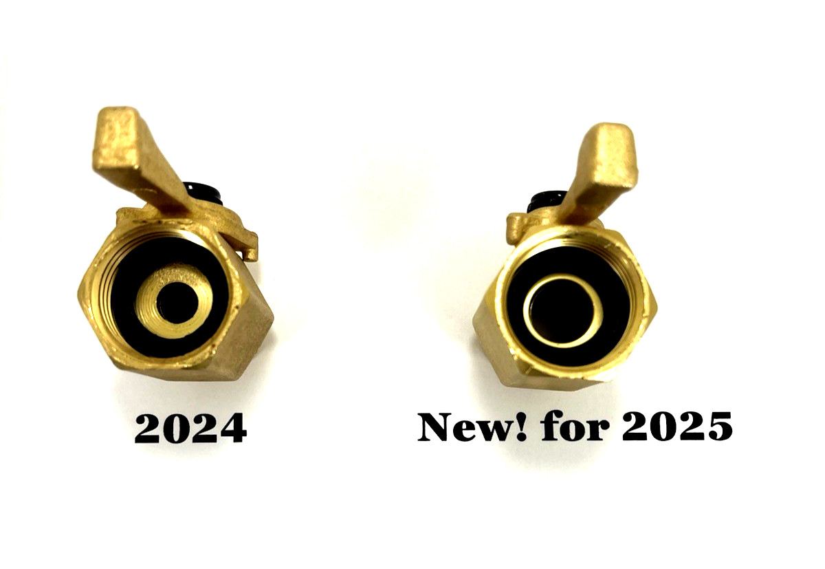 BIG UPGRADE FOR 2025!    Brass Garden Hose Shutoff Valve HD Commercial Quality!