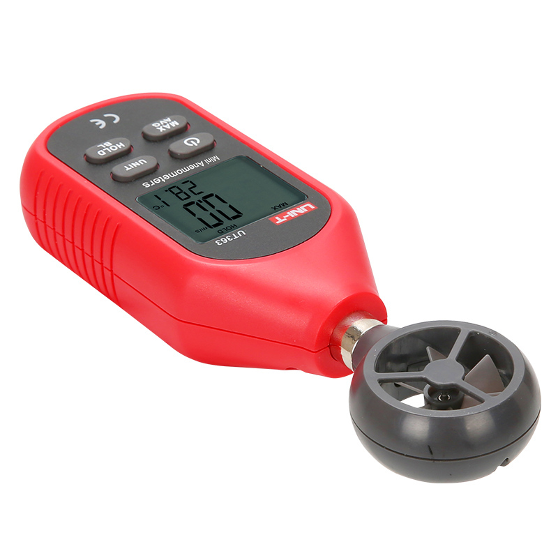 Mini Anemometer Air Flow Wind Speed Meter Temperature Tester 2in1