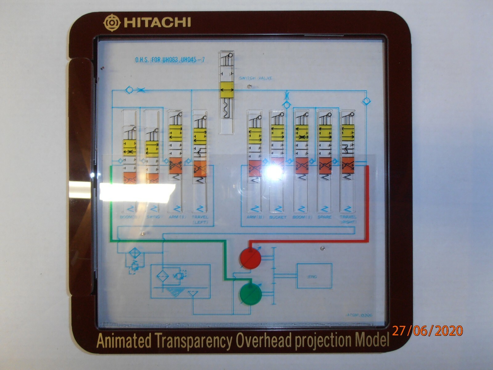 Overhead Projector Animated Transparencies. Hydraulic control valve.