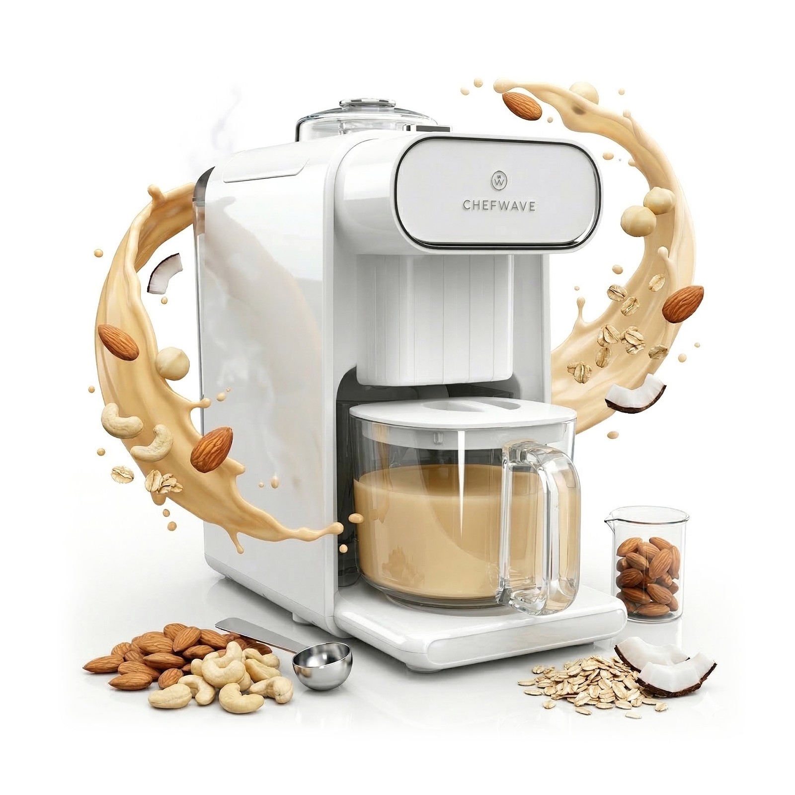 ChefWave Milkmade Non Dairy Milk Maker 6 Programs Auto Clean Almond Soy Oat