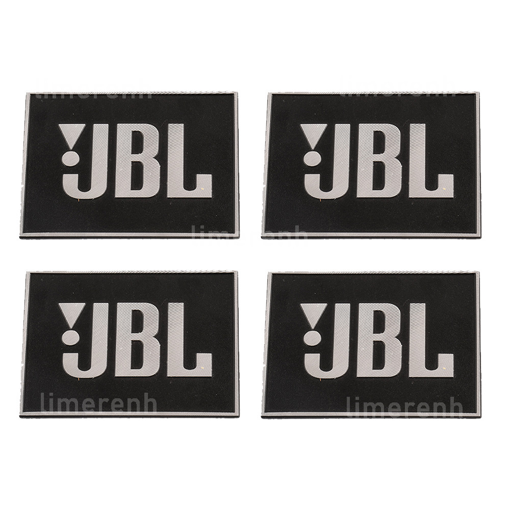 4pcs New Replacement JBL Speaker Badge Emblem Logo 72mm x 54mm
