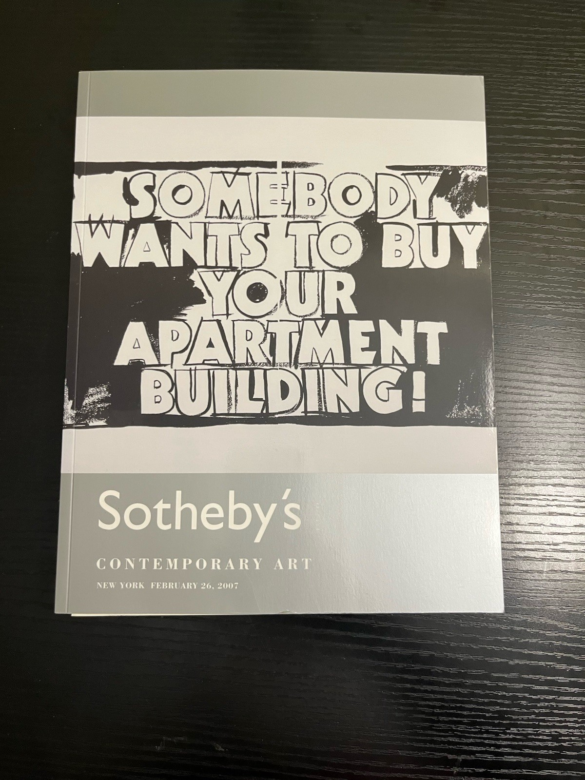 Sotheby's NO8294 Contemporary Art Auction Catalog 2007