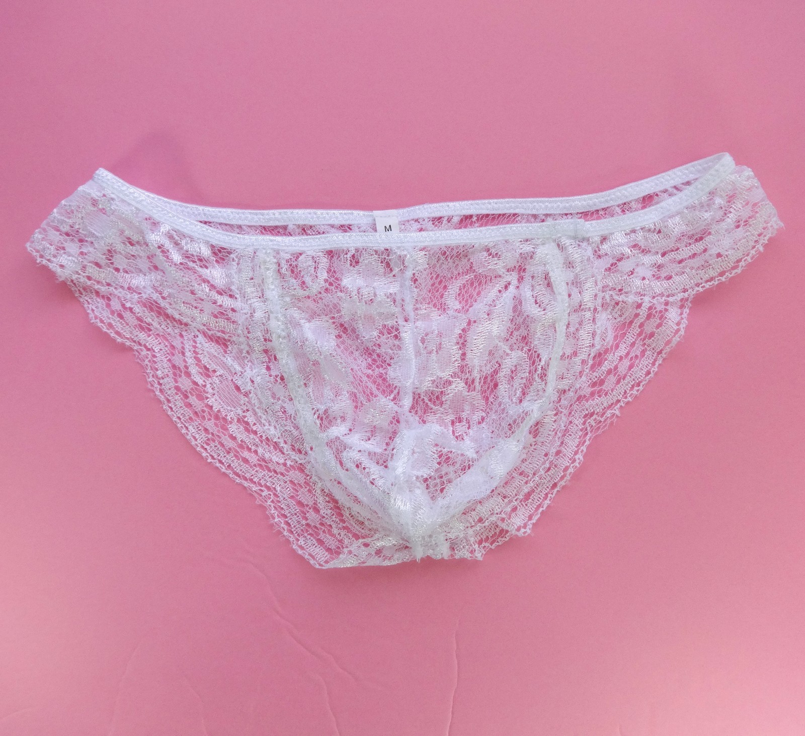 K292 Mens Low Rise Bikini Floral Lace Sexy Bikini underwear