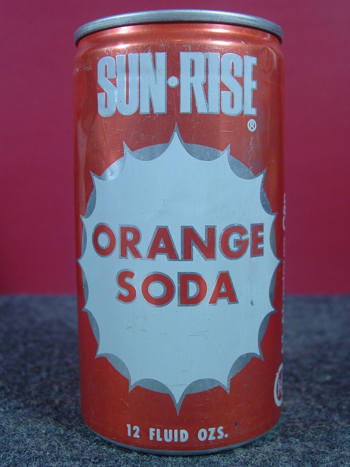 1970's SUN-RISE ORANGE SODA - Elizabethtown, Kentucky -ALL ALUMINUM PULL TAB CAN