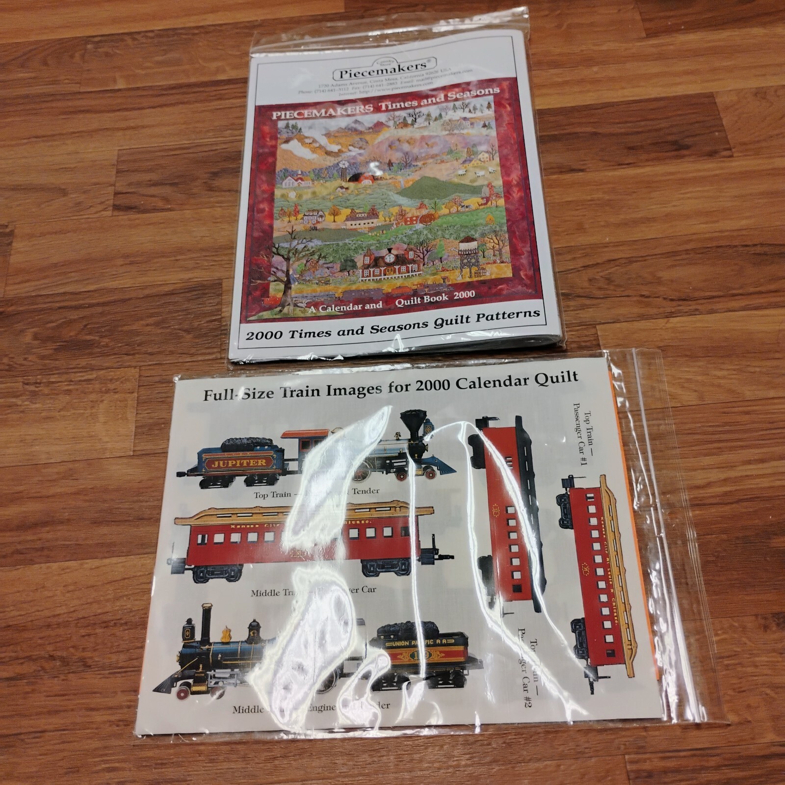 2000 Piecemakers Times And Seasons A Calendar & Quilt Book Patterns Instructions