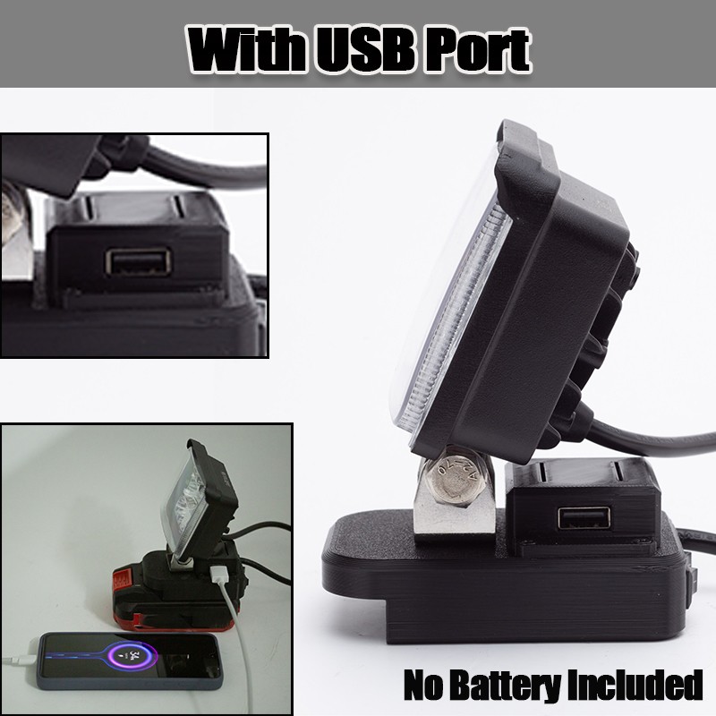 LED Work Light For Bauer 20V Li-Ion Battery Foldable Compact Job Site Light