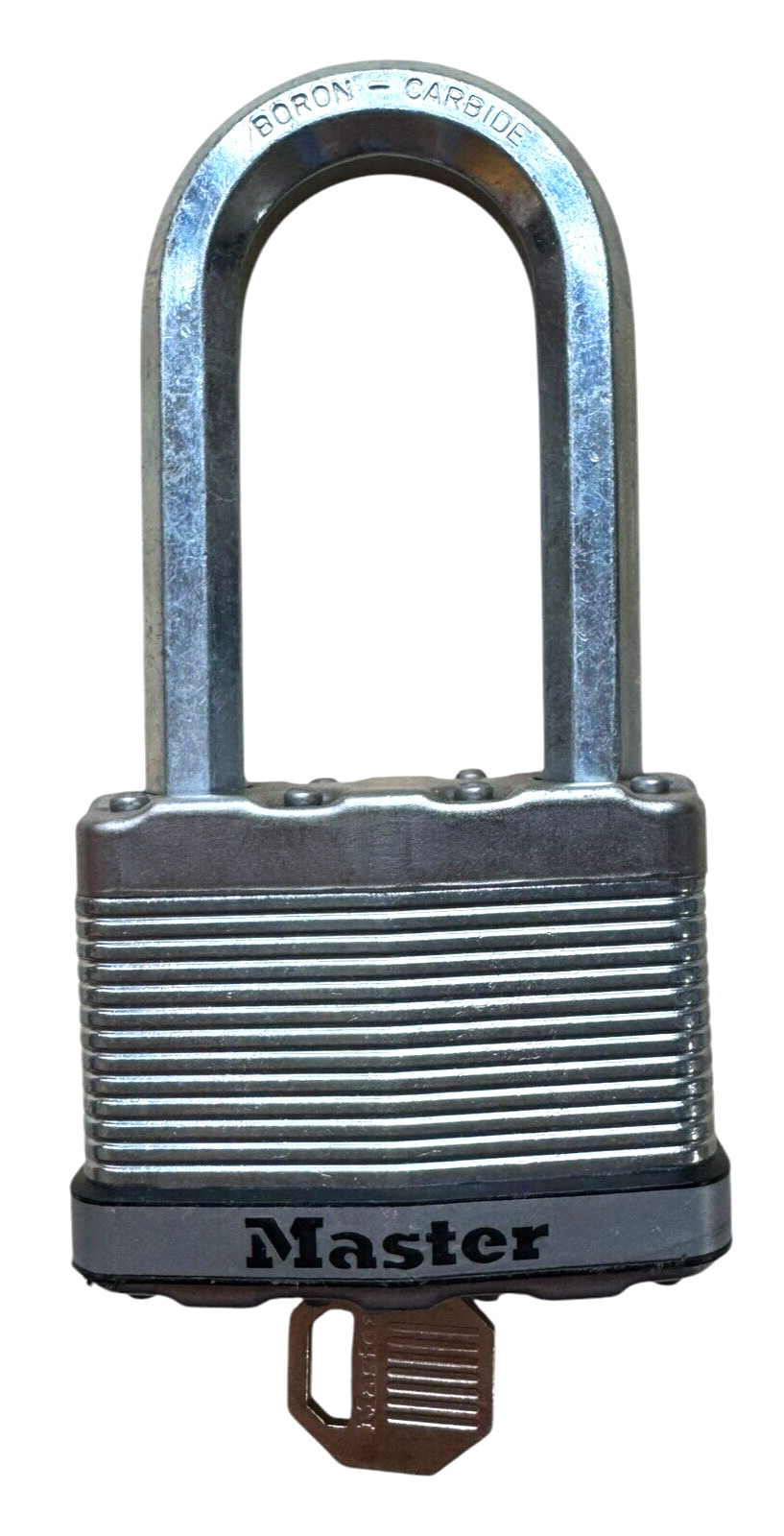 Master Lock Laminated Steel M13 Padlock With Key - 2 1/2" Shackle