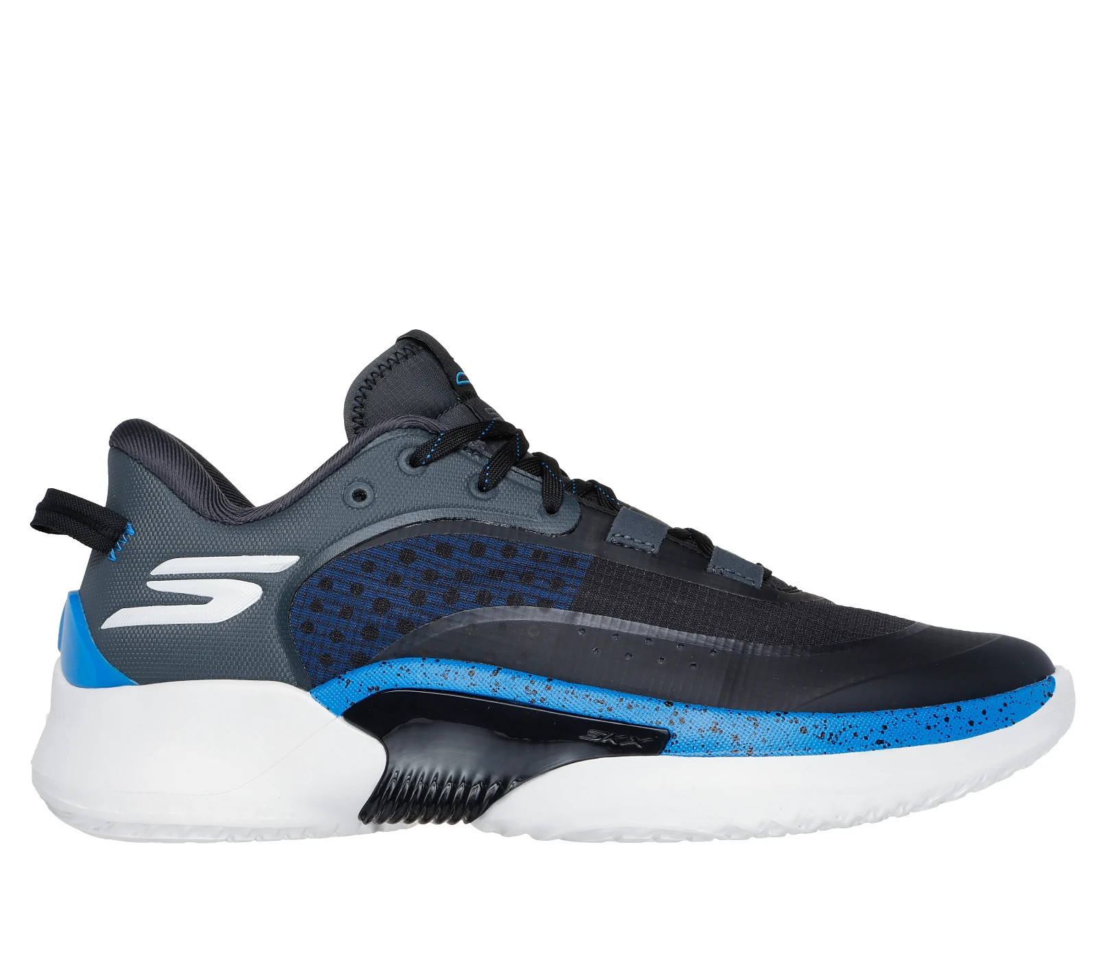 Skechers Shoes Men Basketball Sport SKX RESAGRIP Comfort Casual Gray Blue 253007