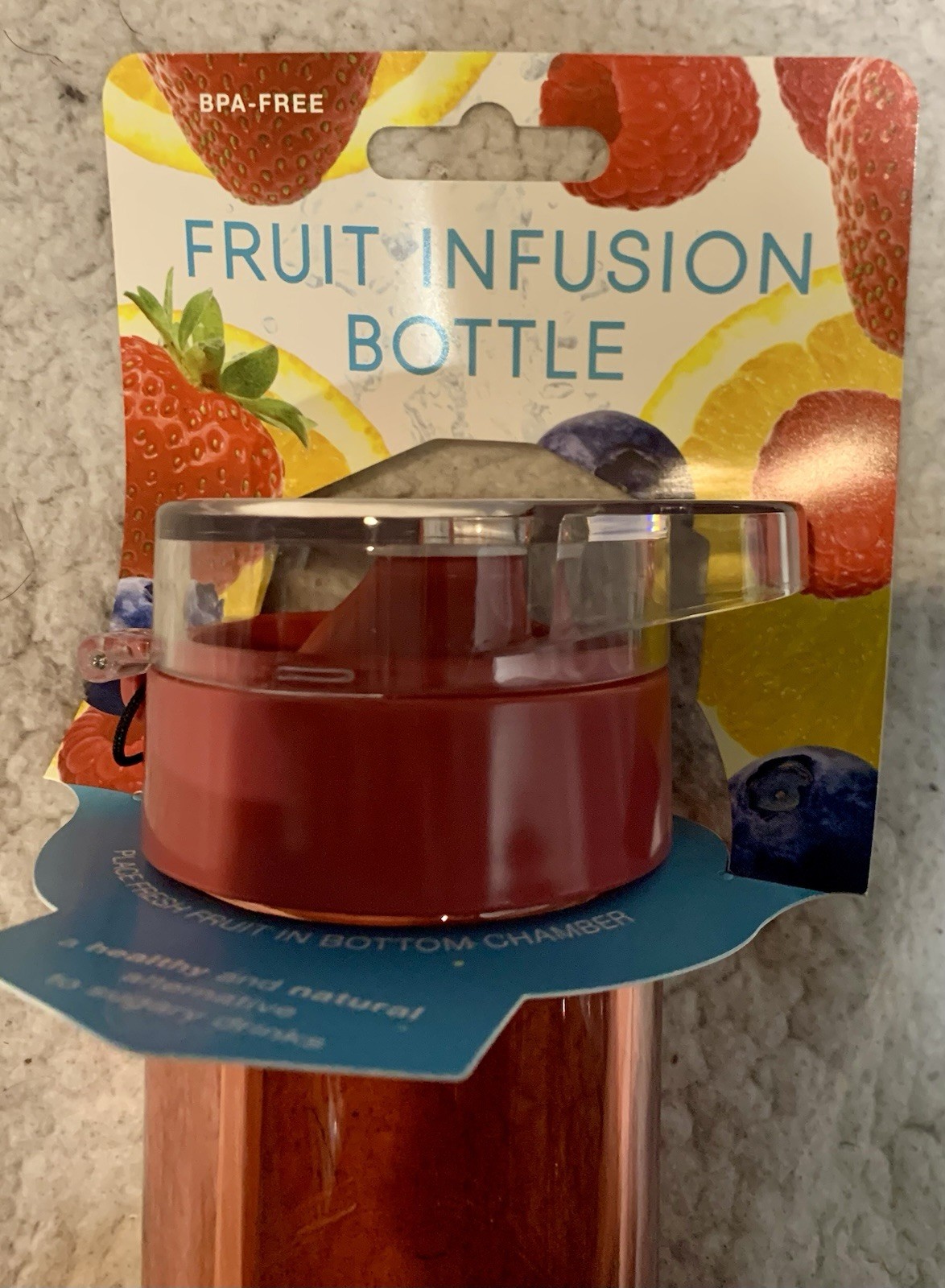 Define Fruit Infuser Water Bottle Flip Cap - 16 oz Pink -