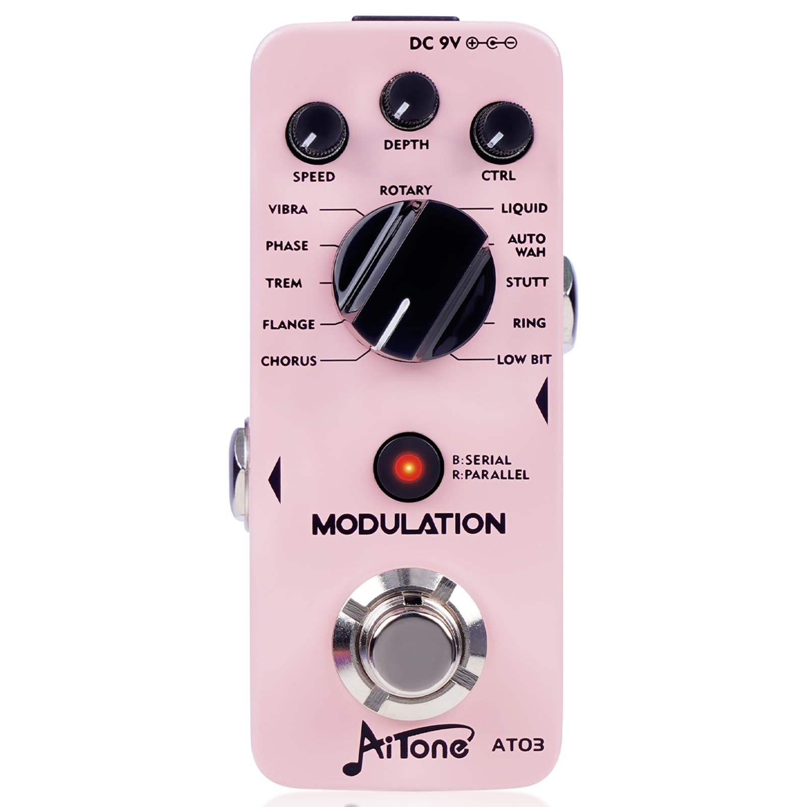 Modulation Pedal for Guitar with Chorus Flanger Tremolo Phaser Vibrato Multi ...