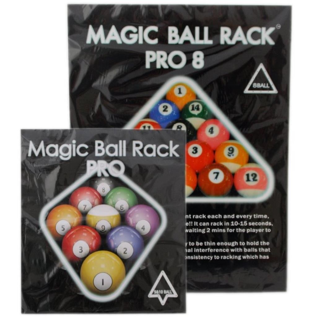 Magic Ball Rack Pro 8, 9- & 10-Ball Billiards Aufbauschablonen 3St. the Original