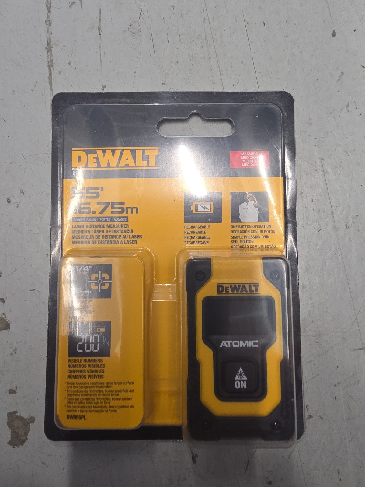 DEWALT DW055PL 55ft Atomic Laser Distance Measurer