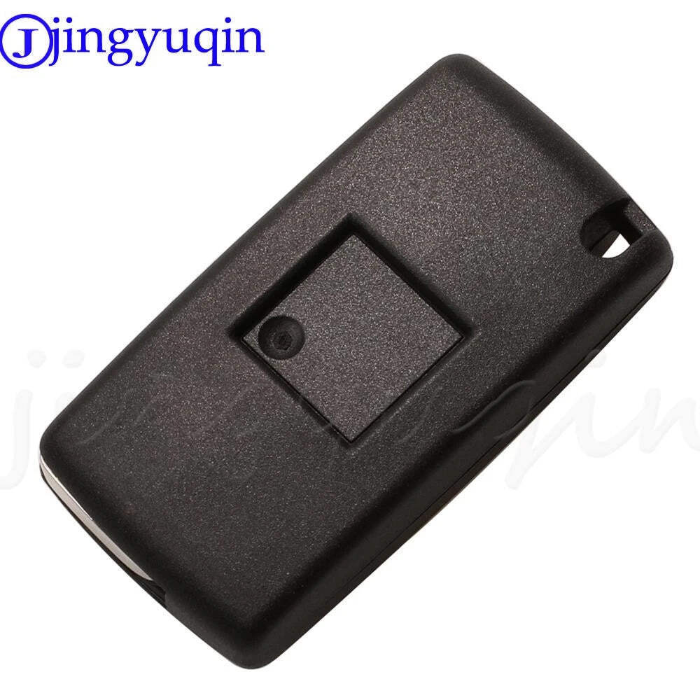 jingyuqin 2 Buttons Auto Car Remote Key Fob 433MHz ASK ID46 Chip For Peugeot 207