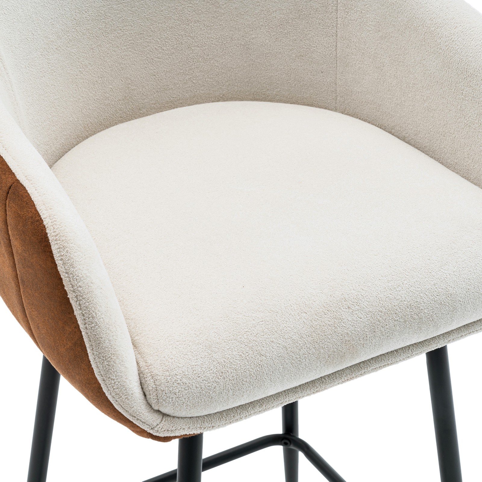 26.5'' Modern - Style counter height bar stools, with comfortable upholstery