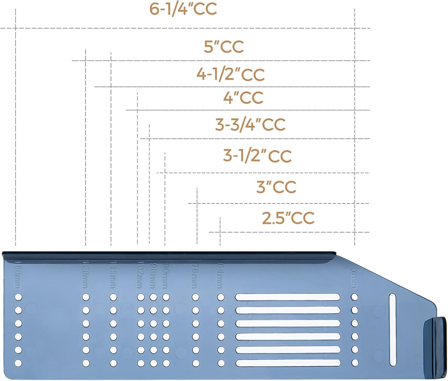 Precision Cabinet Handle Template Tool - Easy Installation for Knob Drilling