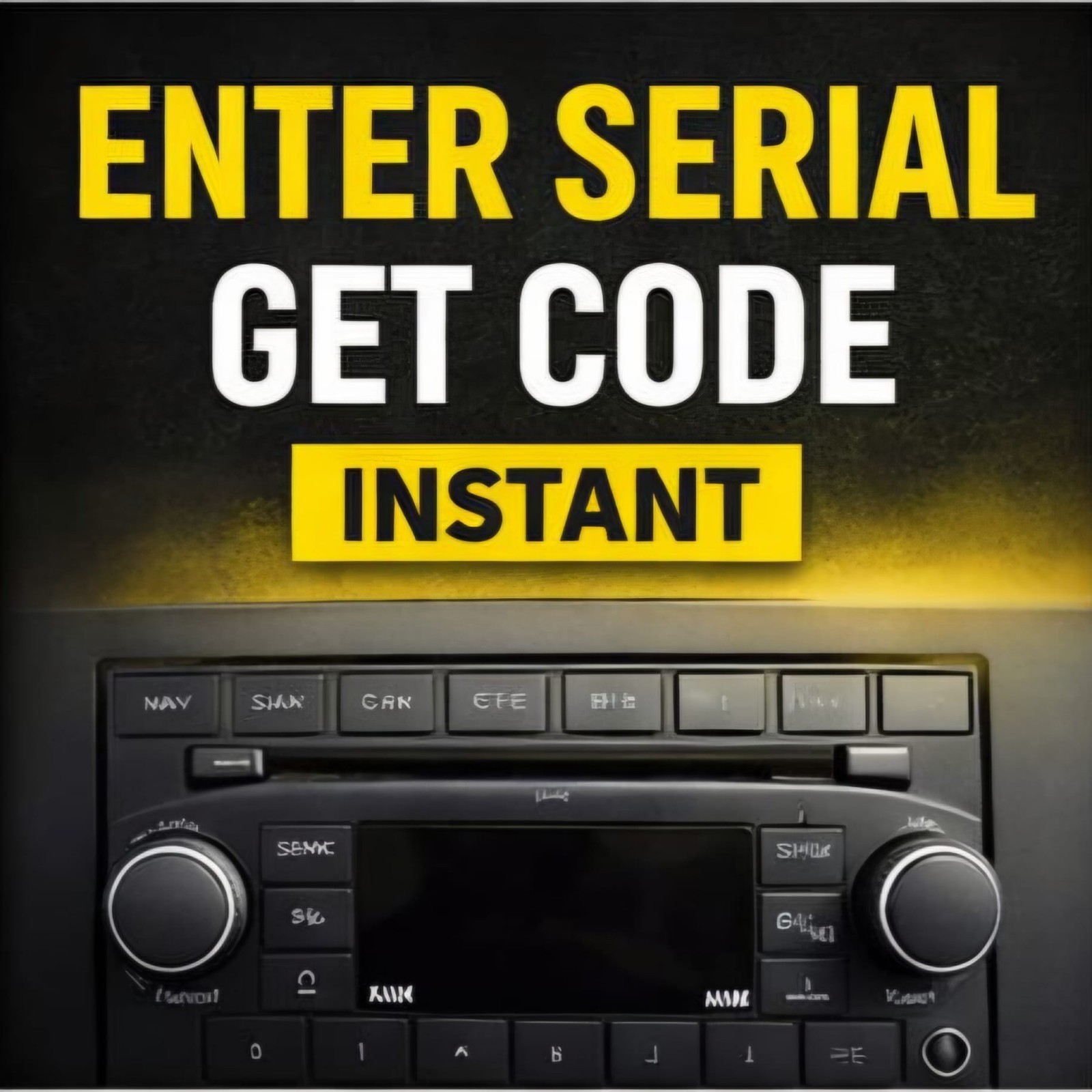 ✅ Radio Code from Serial Number Unlock Anti Theft PIN Instant Delivery
