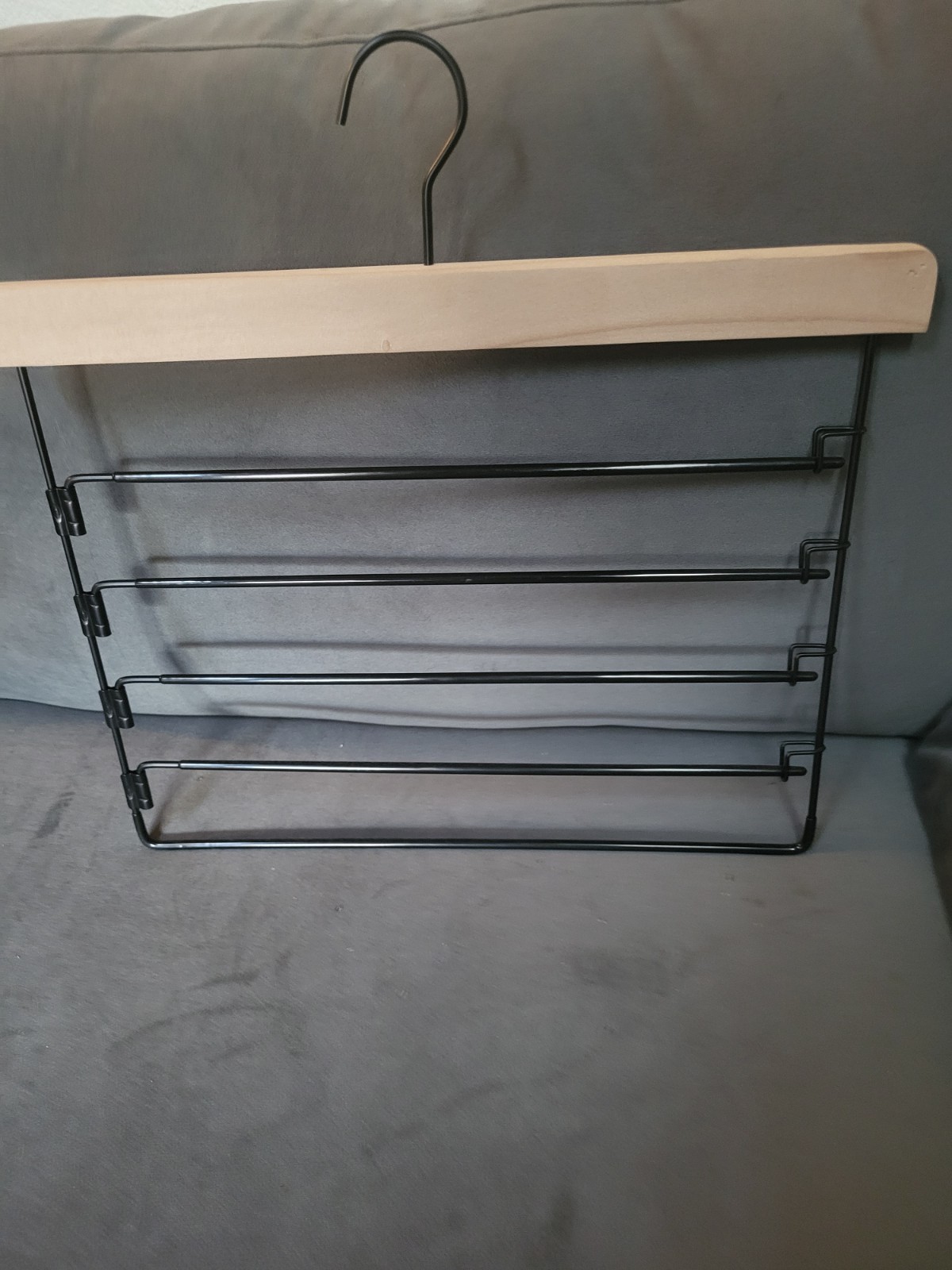Pants Hanger Has Room For 4-5 Pair.