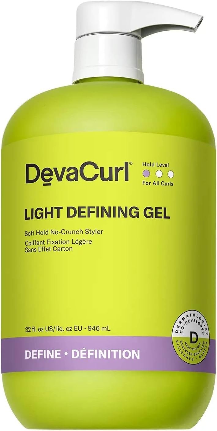 DevaCurl Light Defining Gel Soft Hold No-Crunch Curl Styler 32 oz