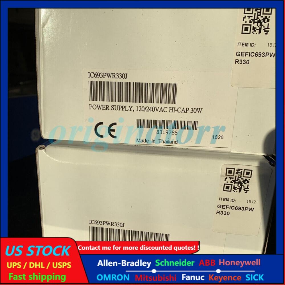New Sealed GE Fanuc IC693PWR330J Power Supply Module US Free TAX