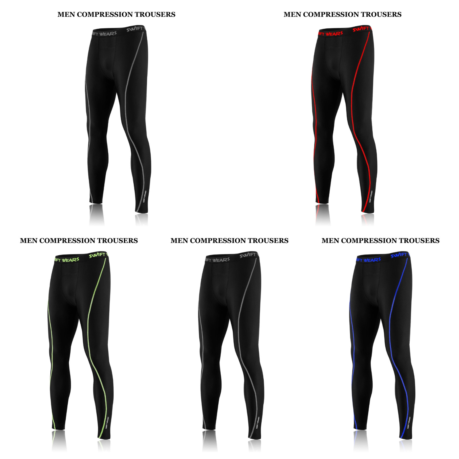 Mens Boys Thermal Compression Tights Base Layer Warm Running Gym Trouser Active