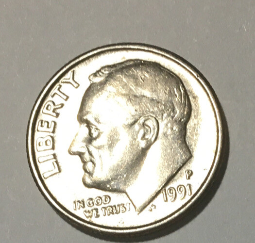 1991 P  Dime Circulated  Condition