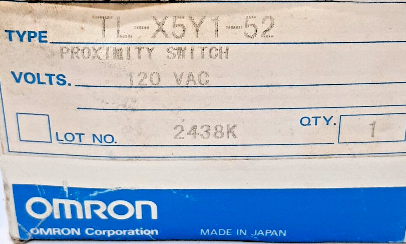 Omron TL-X5Y1-52 Proximity Switch